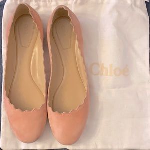 Chloe Blush colored suede shoes 40
